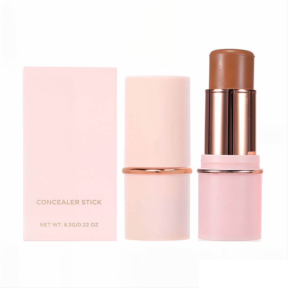 10 Color Creamy Concealer Stick Natural Waterproof Full Coverage Pink Tube
