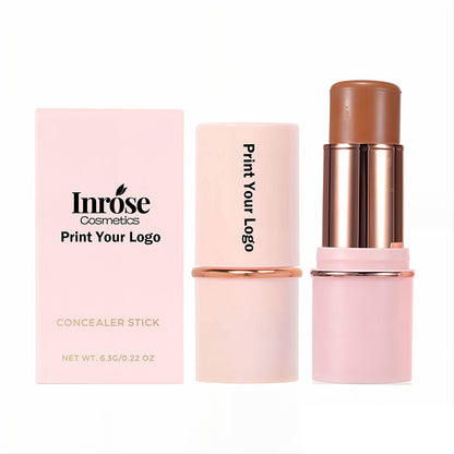 10 Color Creamy Concealer Stick Natural Waterproof Full Coverage Pink Tube
