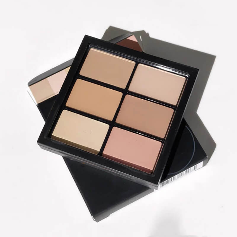 6 color concealer palette cream full coverage matte finish long lasting