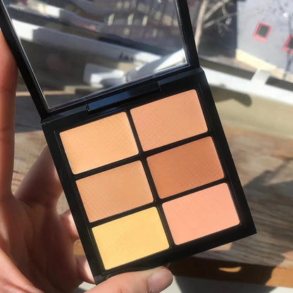 6 color concealer palette cream full coverage matte finish long lasting