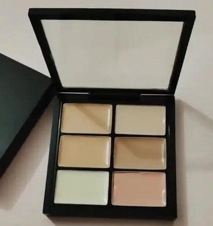6 color concealer palette cream full coverage matte finish long lasting