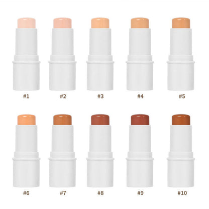10 color concealer stick long lasting waterproof full coverage white tube