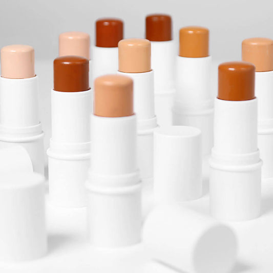 10 Color Creamy Concealer Stick Long Lasting Waterproof Full Coverage White Tube