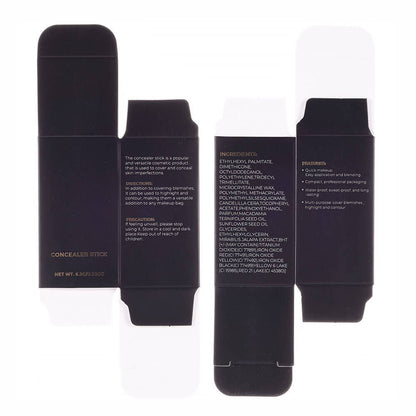 10 color concealer stick waterproof high pigment full coverage black tube