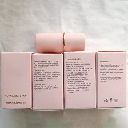 10 color concealer stick natural waterproof full coverage pink tube