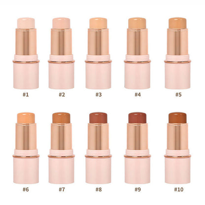 10 color concealer stick natural waterproof full coverage pink tube