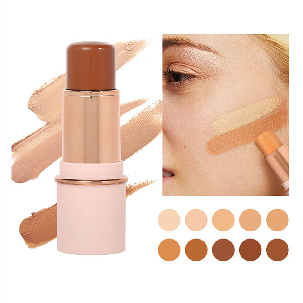 10 color concealer stick natural waterproof full coverage pink tube
