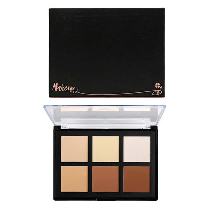 6 color contour palette face shadow concealer brighten private label