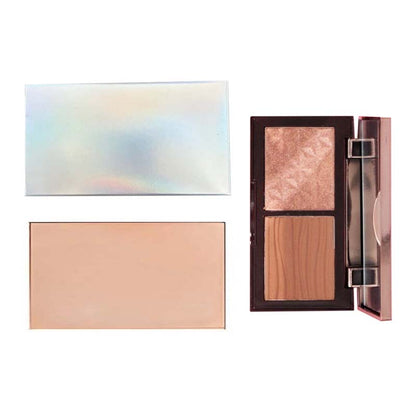 5 color contour palette highlighter powder pearlescent diamond blush