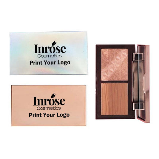 5 color contour palette highlighter powder pearlescent diamond blush
