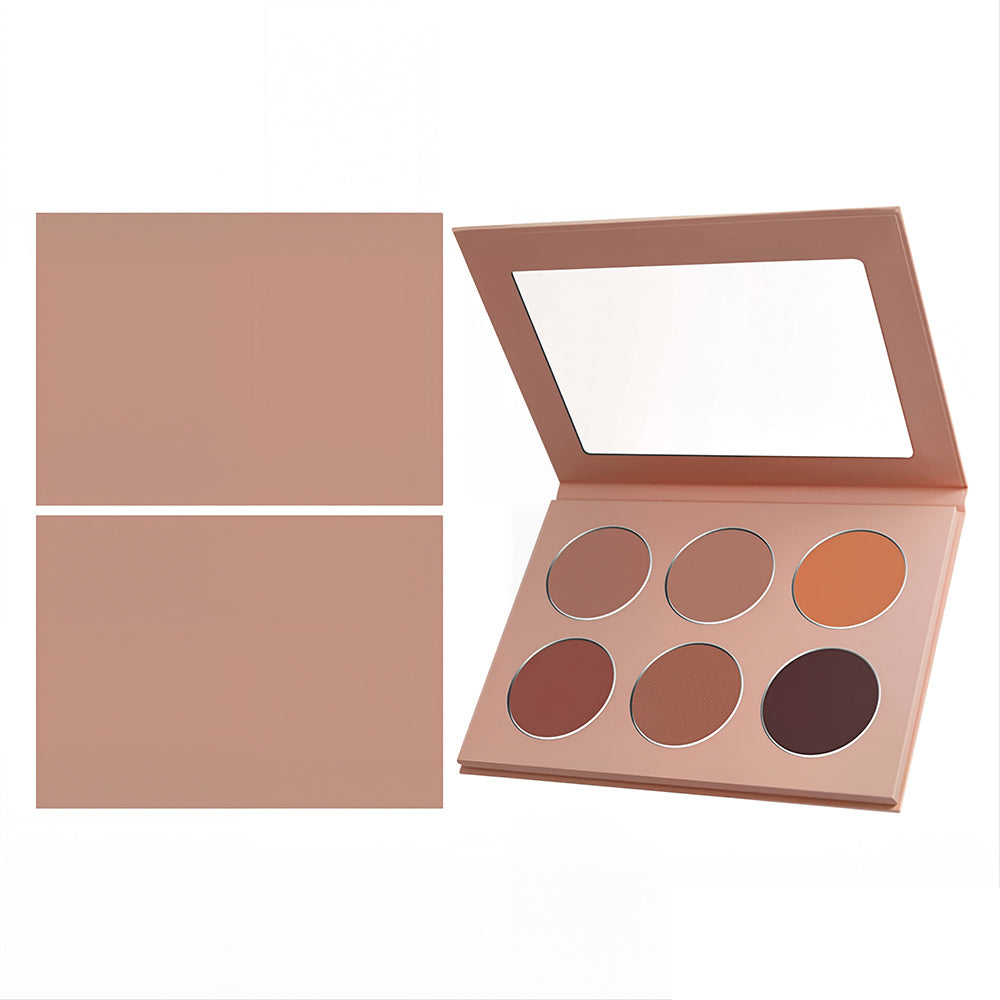 Palette contouring 6 couleurs pour le visage et le nez, ombre à paupières longue tenue, marque privée