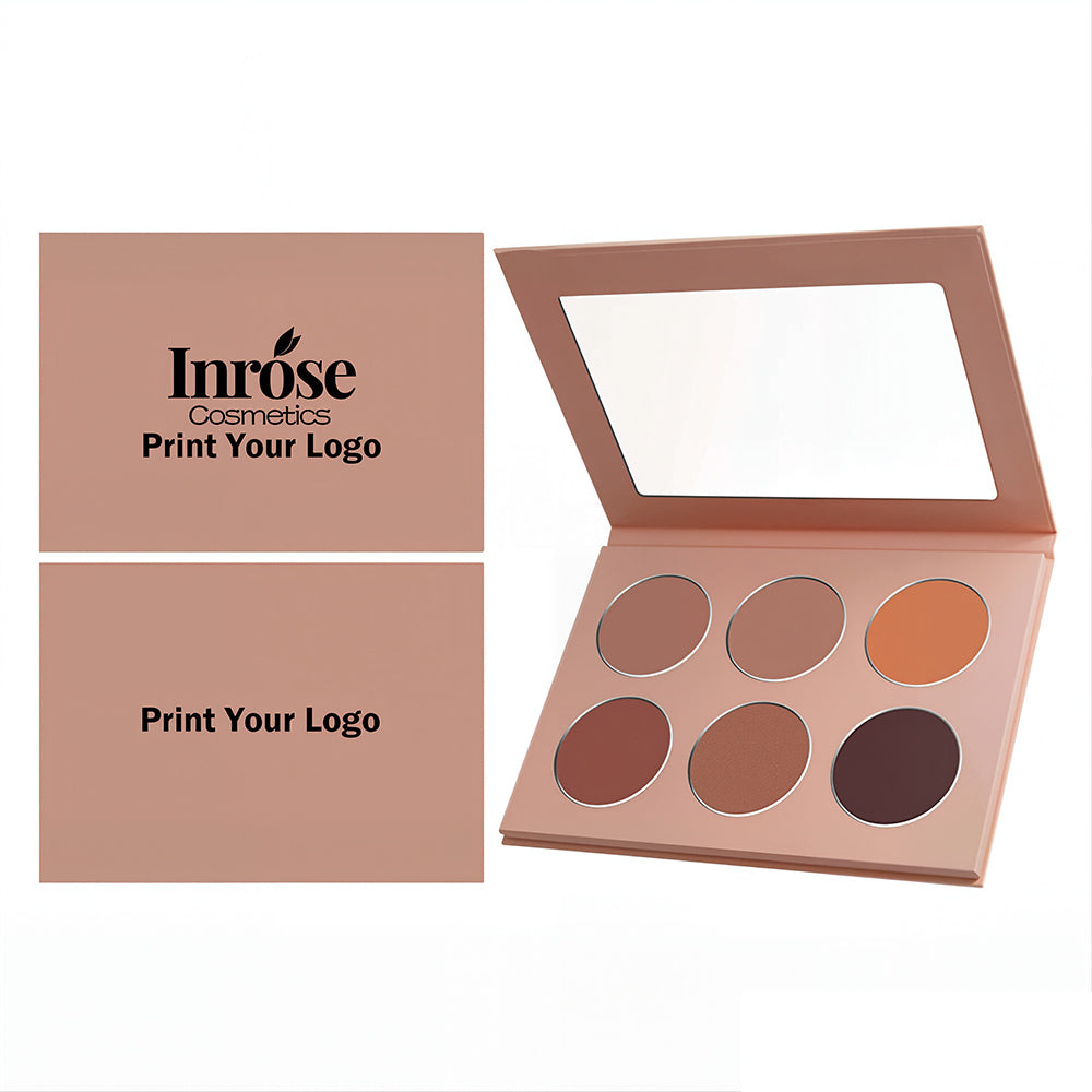 Palette contouring 6 couleurs pour le visage et le nez, ombre à paupières longue tenue, marque privée