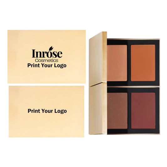 Poudre bronzante contour 8 couleurs, ombre foncée, haute pigmentation