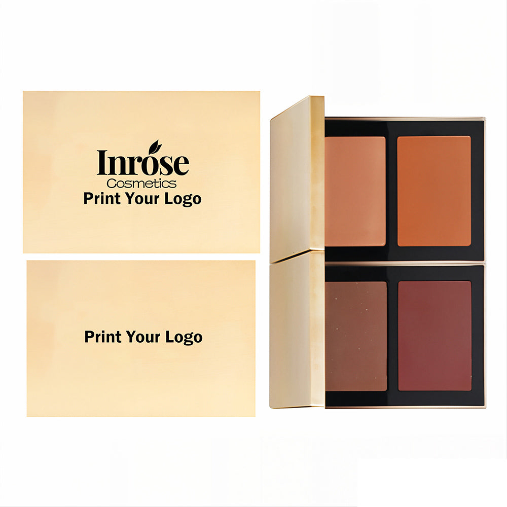 Poudre bronzante contour 8 couleurs, ombre foncée, haute pigmentation