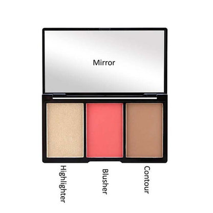 3-in-1 contour blush highlighter high pigmented docile nature