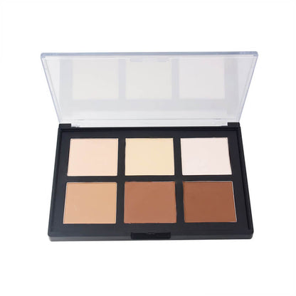 6 color contour palette face shadow concealer brighten private label