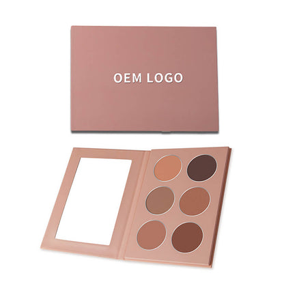 6 color contour palette face nose shadow long lasting private label