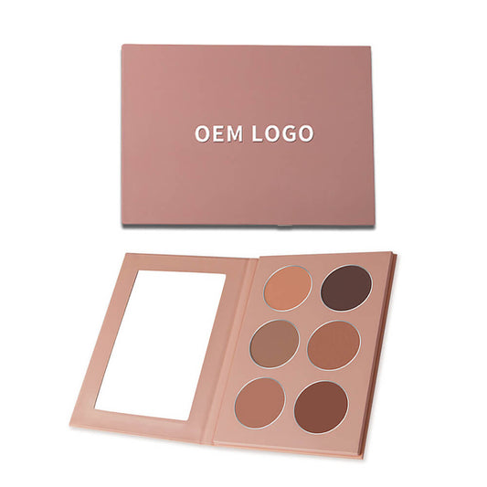 6 color contour palette face nose shadow long lasting private label