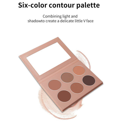 6 color contour palette face nose shadow long lasting private label