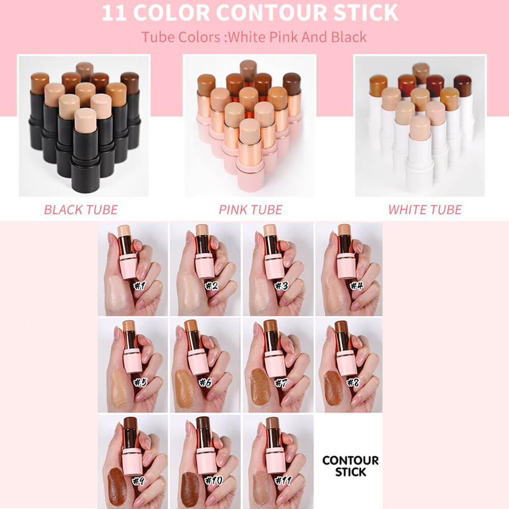 11 color contour stick sweat-proof natural nose shadow pen long lasting