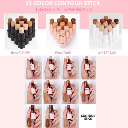 11 color contour stick sweat-proof natural nose shadow pen long lasting