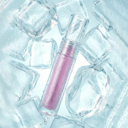 6-Shade "Ice Bomb" Plumping Lip Oil Cooling Dewy Lip Gloss Zinc Alloy Applicator