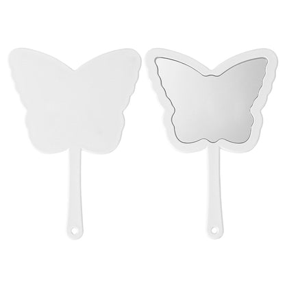 4 Color Butterfly-Shaped Handheld Makeup Mirror Portable Hd Small Mirror 20*14Cm