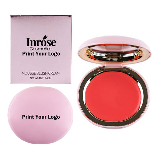 5 color cream blush cheek blusher lip mud nude high pigmented private label