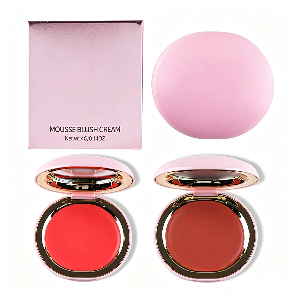 5 Color Cream Blush Cheek Blusher Lip Mud Nude High Pigmented Private Label