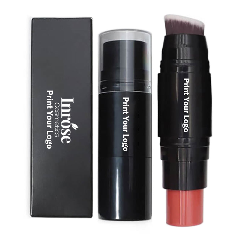 12 color 2 in 1 blush stick with brush cream long lasting waterproof vegan