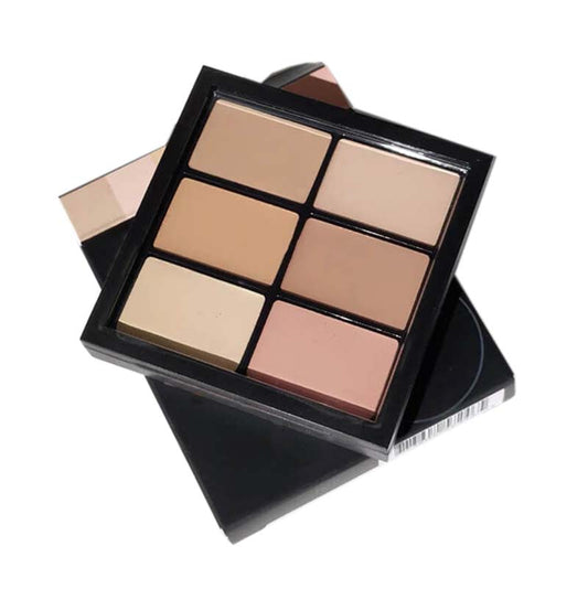 6 color concealer palette cream full coverage matte finish long lasting