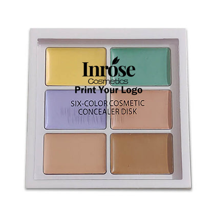 6 color concealer palette cream contour waterproof lasting full coverage