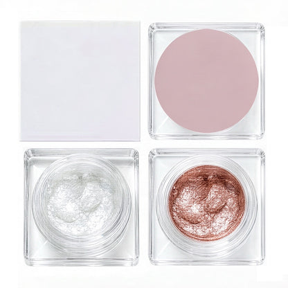10-Color Cream Eyeshadow Shimmer Waterproof Long-Lasting High Pigmented