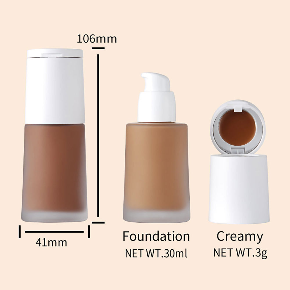 14-Color 2-in-1 Foundation & Concealer Full Coverage Makeup Primer High Pigment