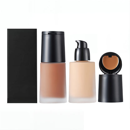 14-Color 2-in-1 Foundation & Concealer Full Coverage Moisturizing Primer High Pigment