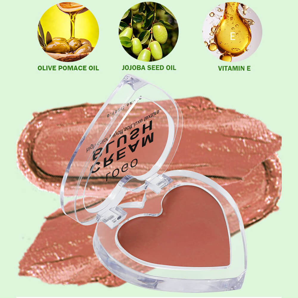 13-Color Cream Blush Palette Multi-Use Long-Lasting High-Pigment Blushes Vegan