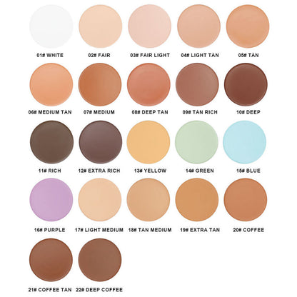 22-Shade Concealer Gel High Coverage Acne Marks Dark Circles Waterproof