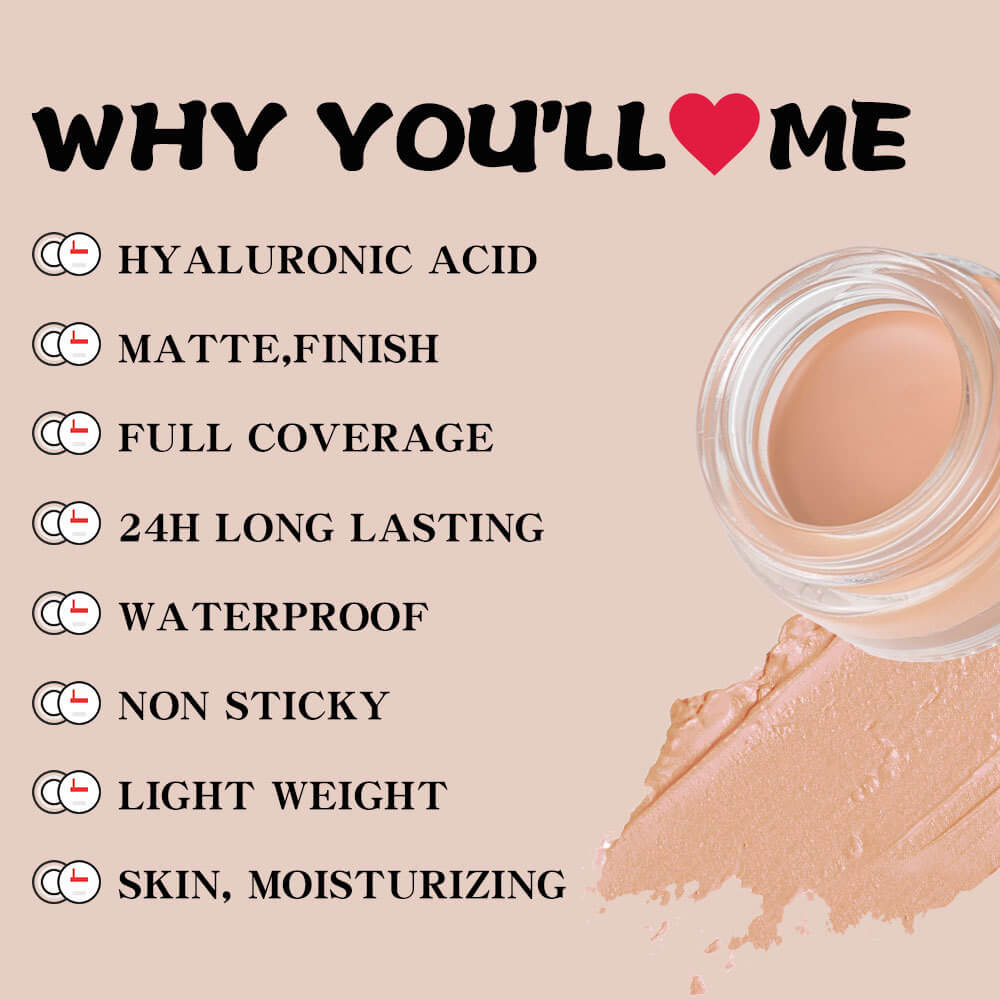22-Shade Concealer Gel High Coverage Acne Marks Dark Circles Waterproof