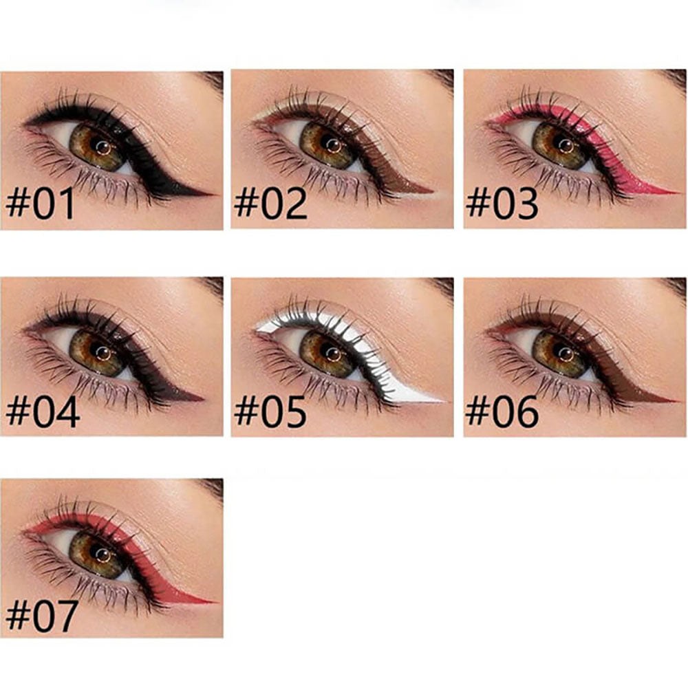 7 Color Automatic Eyeliner Pen Cream Long Lasting Waterproof Quick Dry No Smudge