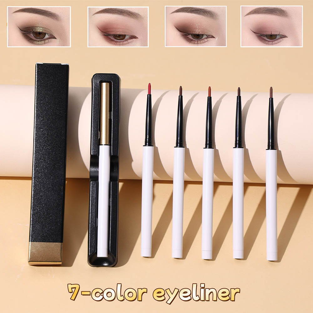 7 Color Automatic Eyeliner Pen Cream Long Lasting Waterproof Quick Dry No Smudge