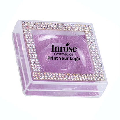 12 color diamond eyelash box square storage eyelash packaging box