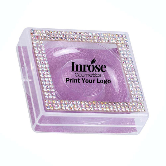 12 color diamond eyelash box square storage eyelash packaging box