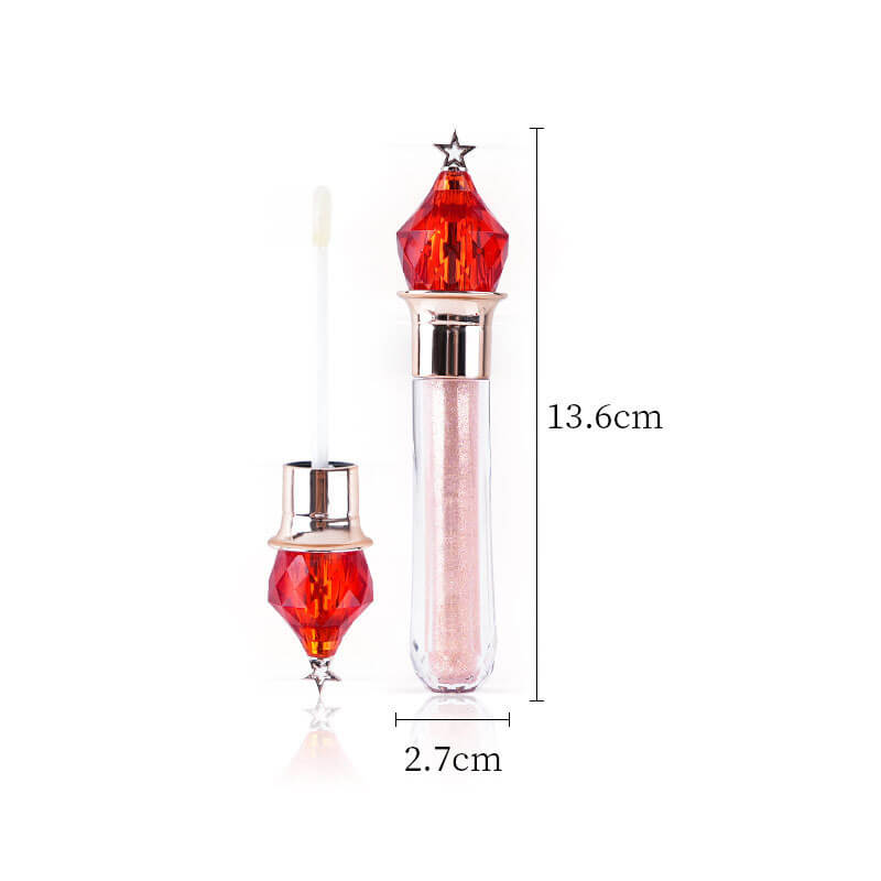 7 color lip gloss clear shimmer black moisturizing vegan diamond lipgloss
