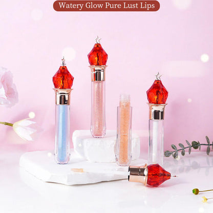 7 color lip gloss clear shimmer black moisturizing vegan diamond lipgloss