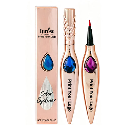 7 Color Liquid Eyeliner Waterproof Dry-Quick Diamond Eye Line Private Label