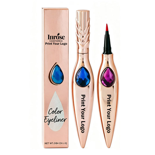 7 Color Liquid Eyeliner Waterproof Dry-Quick Diamond Eye Line Private Label