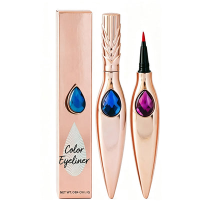 7 Color Liquid Eyeliner Waterproof Dry-Quick Diamond Eye Line Private Label