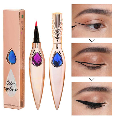 7 Color Liquid Eyeliner Waterproof Dry-Quick Diamond Eye Line Private Label