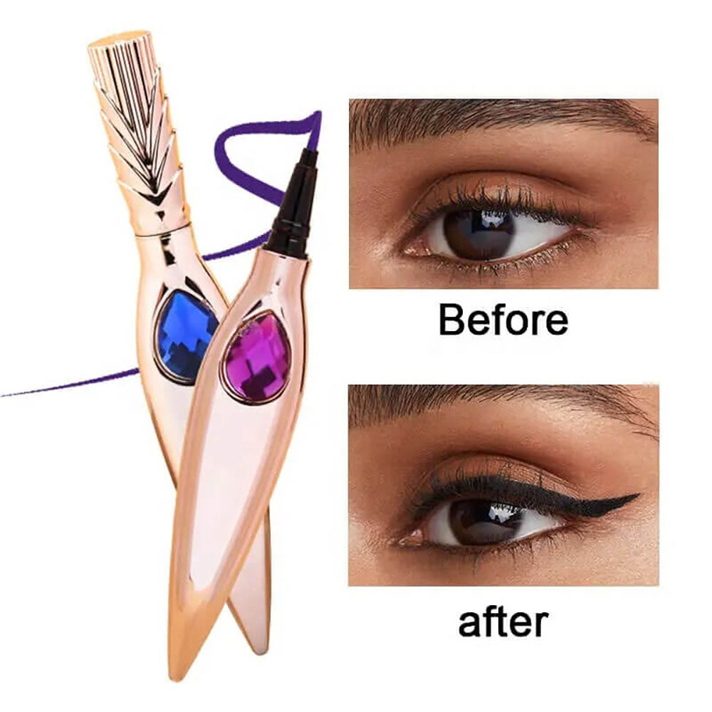 7 Color Liquid Eyeliner Waterproof Dry-Quick Diamond Eye Line Private Label