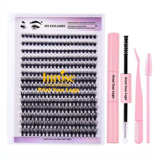 DIY false eyelash lash segmented false lash set thick grafted cruelty free